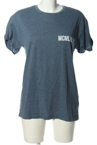 TOPMAN Camiseta estampada Mujeres Camisa Talla EU 36 azul look casual - Imagen 1 de 5