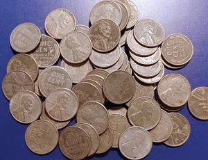 Bonito rollo (50) 1943-P,D,S centavos de acero Lincoln - Imagen 1 de 1