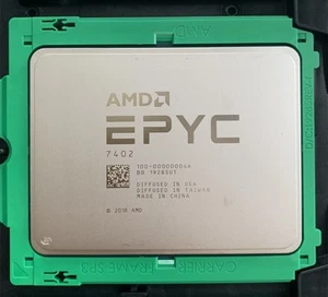 AMD EPYC 7402 CPU PROCESSOR 24 CORE 2.80GHZ 128MB CACHE 180W - 100-000000046 - Bild 1 von 5