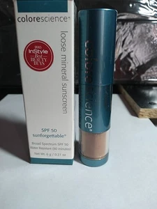 Colorescience Sunforgettable SPF50 LOOSE MINERAL SUNSCREEN, DEEP MATTE, NIB - Picture 1 of 9