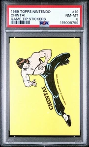 1989 Topps Nintendo Chintai Game Tip PSA 8 - Picture 1 of 3