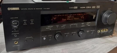 Yamaha HTR-5990 6.1 Channel 600W AV orig box, Remote Manual bundle 2006 stereo - Image 1 of 4