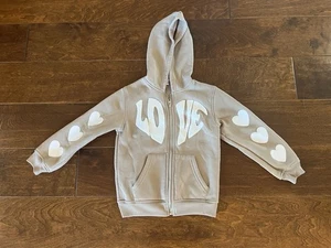 Stella Tweed Mädchen Hoodie mit durchgehendem Reißverschluss LOVE Größe 5/6 - Bild 1 von 5