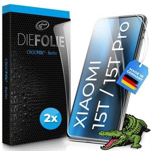 Crocfol DIEFOLIE für Xiaomi 15T /15T Pro - 2 St. Premium Displayschutzfolien - Picture 1 of 5
