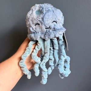 Slumberkins JELLYFISH Blue Snuggler 10" Plush Stretchy Tentacles Lovey Baby T35 - Picture 1 of 7