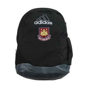 Adidas West Ham Utd Rucksack schwarz Canvas Fußball Training Schulrucksack Tasche - Bild 1 von 9