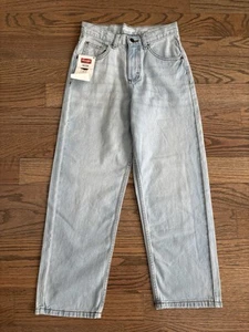 New Wrangler Boys Lightwash Loose Fit Denim Jeans Size 12 Slim - Picture 1 of 5