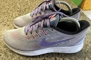 2016 Nike Run Women Free RN 831509-009 Running Shoe Lace 9.5 Sneaker Gray Purple - Picture 1 of 21