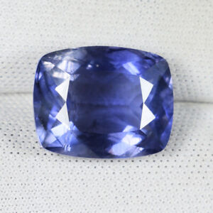 6.00 ct TOP LUSTER  NICE PURPLE BLUE  NATURAL IOLITE Cushion See Vdo   9049 SP