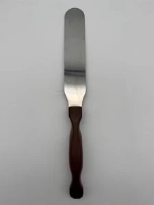 CUTCO NO. 28 ICING SPATULA 12" SPREADER KNIFE STAINLESS BLADE WOODEN HANDLE USA - Picture 1 of 8