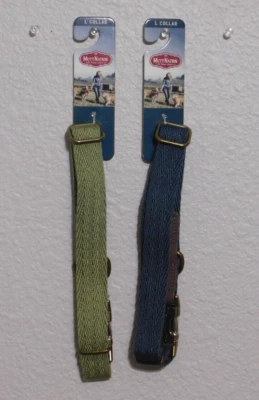 NEW Mutt Nation by Miranda Lambert Distressed Blue or Green Large Dog Collar - Image 1 of 3