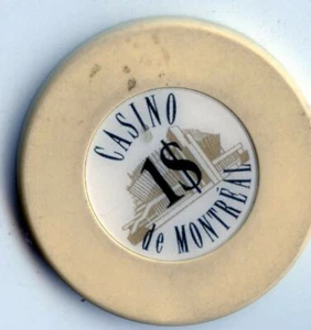 Canada 1.00 Casino Poker Chip: Casino De Montreal - Picture 1 of 2