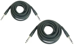 2 x ADAM HALL 3 m Patchkabel Stereo Klinke 6,3 mm Klinkekabel Kabel symmetrisch - Bild 1 von 4