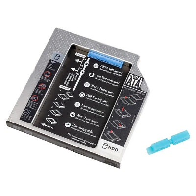 12.7mm HDD Caddy Laptop 2.5in SATA SSD Hard Drive Tray Adapter Shockproof Pad - Image 1 of 4