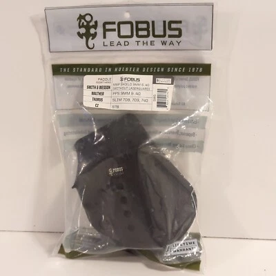Fobus SWS Std Evol Paddle Holster M&P Shield/Taurus 709/CZ97B/Walther PPS Blk RH - Image 1 of 3