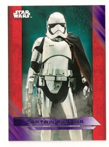 2017 TOPPS STAR WARS THE LAST JEDI PURPLE PARALLEL #5 CAPTAIN PHASMA