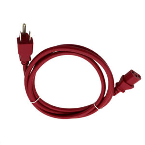 6Ft Power Cord RED for SAMSUNG TV LN32B360C5D LN32A650A1F Replacement Cable