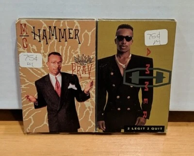 Lot 2 M C Hammer Cassette Singles: Pray, 2 Legit 2 Quit ~ VERY GOOD! - Image 1 of 2