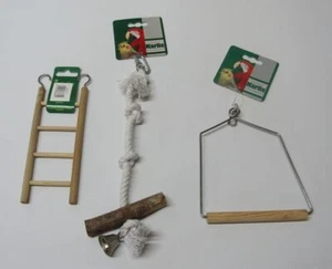 3er Set Vogel Spielzeug Seil Sittich Kanarienvögel Schaukel Leiter Nr 820 - Bild 1 von 1