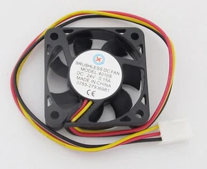 1pcs Brushless DC Cooling Fan 40x40x10mm 40mm 4010 7 blades 24V 3pin Connector - Picture 1 of 5