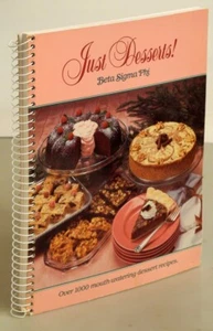 Just Desserts: Beta Sigma Phi Spiral-bound Softcover Cook Book - Picture 1 of 1