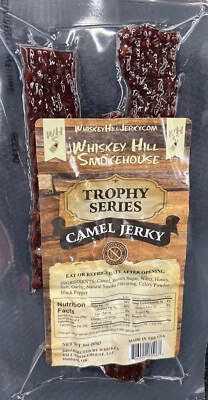 Whiskey Hill Smokehouse Exótico Juego Salvaje Camello Cecina ¡¡¡Sin Gluten!!!  ~Jerky Hut~ Foto 1 de 3