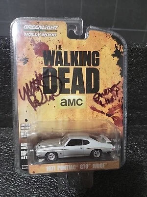 2016 Greenlight TWD 1:64 1971 Pontiac Gto Judge, Savior Autograph  - Image 1 of 4