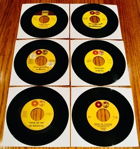 THE MARVELETTES: 6 Girl Group Soul 45's Up For Bid~TAMLA~Please Mr. Postman - Foto 1 di 1
