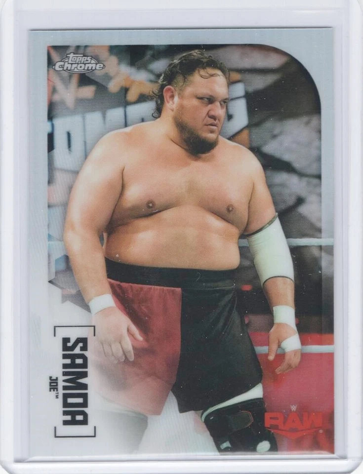 2020 Topps Chrome WWE Base Refractor #56 Samoa Joe - Image 1 of 1