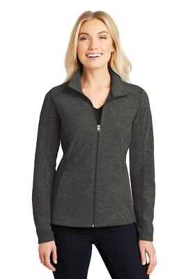 Port Authority Womens Heather Microfleece Full-Zip Jacket L235 - Image 1 of 3