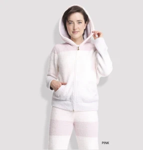 ComfyLuxe Color-Blocked Pattern Zipped Hoodie - Picture 1 of 5