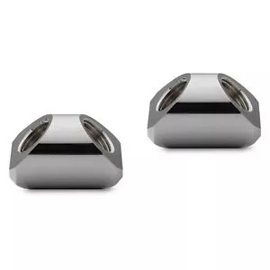 EKWB EK-Quantum Torque Static 90 Grad Fitting, F/F, Black Nickel, 2 Stück - Bild 1 von 2