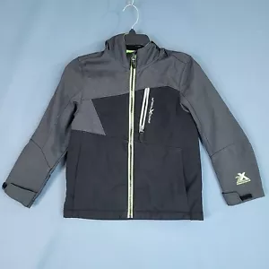 Zero Xposur Boys Hooded Full Zip Jacket Black & Gray Size S-8 - Picture 1 of 9