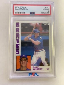 1984 Topps Dale Murphy #150 PSA 8 NM-MT Atlanta Braves - Bild 1 von 2