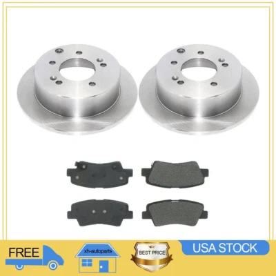 For 2010-2011 Kia Soul Rear Brake Rotors And Metallic Brake Pads XH - Image 1 of 4