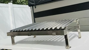 New Argentinian Stainless Steel Barbecue Grill BBQ V Grate Heavy Duty - Picture 1 of 11
