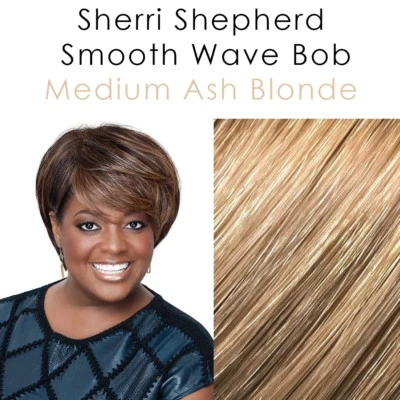 Sherri Pastor Onda Suave Bob Color Medio Rubio Ceniza Belleza Elegante Accesorio Foto 1 de 4