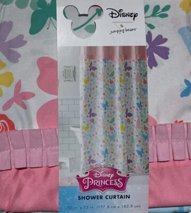 NWT Disney Princesses Microfiber Fabric Shower Curtain 70 in. x 72 in. Spring - Picture 1 of 7