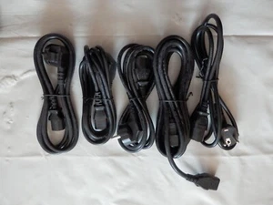 10 x Kaltgerätekabel Monitor PC Netzkabel 3-polig, verschiedene Ausführungen - Bild 1 von 2