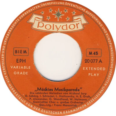 Michael Jary - Mäckies Musikparade (EP) - Bild 1 von 2