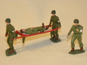 FIGURINE STARLUX SERVICE DE SANTE ARMEE FRANCAISE BRANCARDIER MEDECIN ET BLESSEE - Picture 1 of 13