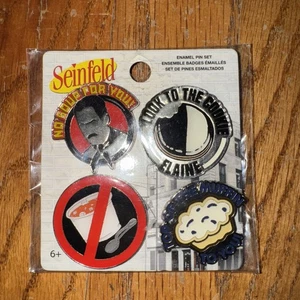 Funko Seinfeld Emaille Pin Set 4 Stück George Kramer Elaine Jerry Seinfeld - NEU - Bild 1 von 5