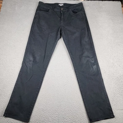 Pantalones chinos de golf Peter Millar para hombre 36x32 negros firma satén calce clásico Foto 1 de 4