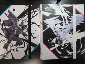 Pokémon Black Bolt & White Flare Binder Set – 2 Binder Pair – 2025 SV NM - Picture 1 of 2