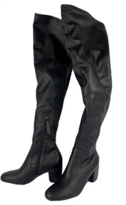 Rebecca Minkoff Damen schwarz LAUREN Stretch Nappa Overknee Stiefel Größe 8M NEU - Bild 1 von 13