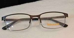 Timberland TB1348 Shiny Dark Brown Metal Eyeglasses Frame 53-19-140 - Picture 1 of 9