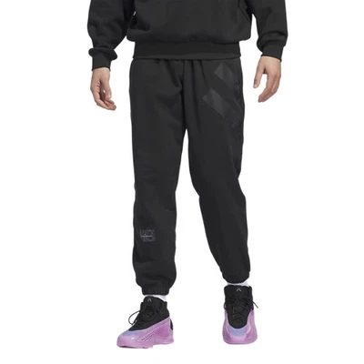 NWT Adidas Anthony Edwards 1 LS Tracksuit Pants Sweatpants Men's Medium M Black - Image 1 of 4