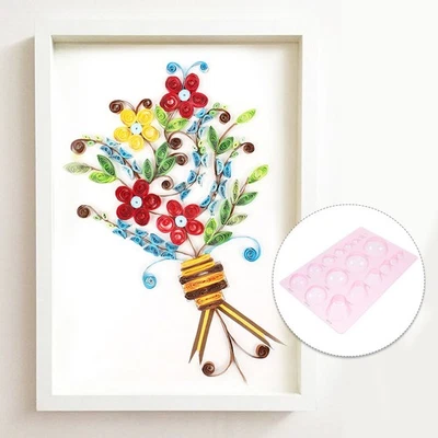  2pcs Half Ball Dome Dome Paper Quilling Plates Attrezzi stereoscopici strumento - Imagen 1 de 4