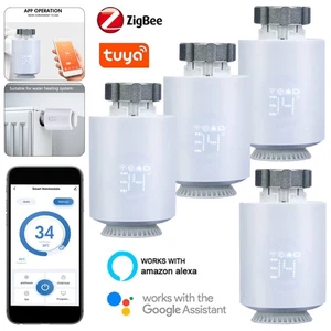 Smart Programmable Thermostat Radiator Valve TRV Tuya Zigbee TRV Alexa Google - Picture 1 of 31