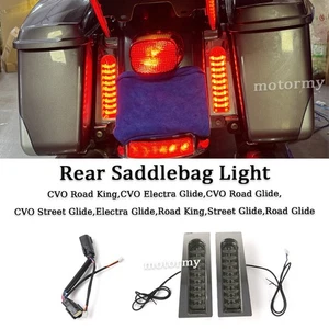 Rear Saddlebag Red LED Filler Panel Light For Harley CVO Road Glide Limited 2022 - Picture 1 of 9